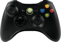 Ilustracja Microsoft Xbox 360 kontroler bezprzewodowy, czarny NSF-00002
