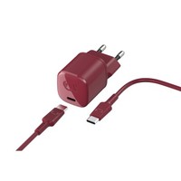 Ilustracja produktu Fresh 'n Rebel Ładowarka USB-C 18W + kabel USB-C Ruby Red
