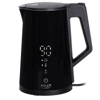 Ilustracja produktu Adler Czajnik Elektryczny LED z Regulacją Temperatury 1,7L STRIX AD 1345 Black