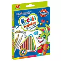 Ilustracja produktu Bambino Kredki Ołówkowe Trójkątne 18 Kolorów
