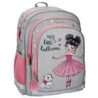 Ilustracja produktu Starpak Plecak Szkolny Szaro-Rożowa Ballerina 486118