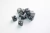 Ilustracja produktu Gamegenic: Galaxy Series - D6 Dice Set (16 mm) - Zestaw 12 Kości - Moon