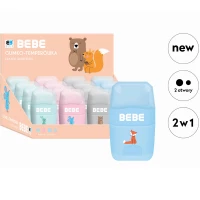 Ilustracja produktu  Interdruk Gumko-Temperówka BEBE Pastel Kids 296023