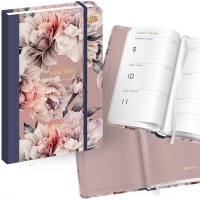 Ilustracja Interdruk Kalendarz Książkowy B6 192 Metallic Flowers 318343