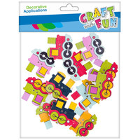 Ilustracja produktu Craft With Fun Ozdoba Dekoracyjna Lokomotywa Drewniana Samoprzylepna 463790