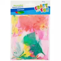 Ilustracja produktu Craft With Fun Ozdoba Dekoracyjna Kolorowe Pastelowe Piórka 428904
