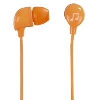 Ilustracja Happy Plugs Słuchawki z Mikrofonem In Ear Orange