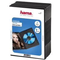 Ilustracja produktu Hama Pudełko DVD czarne 5- pak