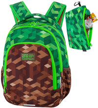 Ilustracja produktu CoolPack Prime Plecak Szkolny City Jungle C25199 + Torba Termiczna w Kolorze Plecaka