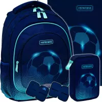Ilustracja produktu AstraBag Zestaw Szkolny 3el. Football Light Plecak AB330 502025019 + Worek 507025009 + Piórnik 503025024