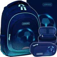 Ilustracja produktu AstraBag Zestaw Szkolny 3el. Football Light Plecak AB330 502025019 + Worek 507025009 + Piórnik 503025025