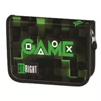 Ilustracja produktu St.Right Piórnik Dwuklapkowy bez Wyposażenia PC-03 Green Game 681592
