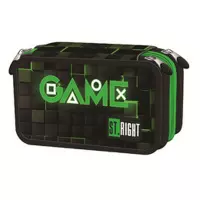 Ilustracja produktu St.Right Piórnik Trzykomorowy z Wyposażeniem PC-05 Green Game 681608
