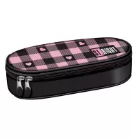 Ilustracja produktu St.Right Piórnik Tuba Saszetka Usztywniona PC-01  Pink Checkered 680380