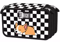 Ilustracja produktu St.Right Piórnik Trzykomorowy z Wyposażeniem PC-05 Sleepy Corgi 691300