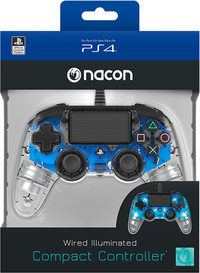 Ilustracja produktu Nacon PS4 Compact Controller Niebieski - Świecący