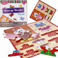Ilustracja produktu Mega Creative Układanka Drewniana Ubranka 459790