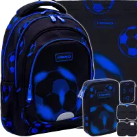 Ilustracja produktu Head Zestaw Szkolny Neo Blue Football 3el. Plecak 502025035 + Worek 507025016 + Piórnik 503025040