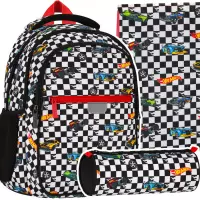 Ilustracja produktu Starpak Zestaw Szkolny 3el. Hot Wheels Plecak 550871 + Piórnik 550981 + Worek 550838