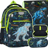 Ilustracja produktu Starpak Zestaw Szkolny 3el. Dino Plecak 550866 + Piórnik 550914 + Worek 550836