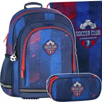 Ilustracja produktu Starpak Zestaw Szkolny 3el. Soccer Plecak 550881 + Piórnik 550910 + Worek 550832