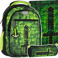 Ilustracja produktu Starpak Zestaw Szkolny 3el. Pixel Plecak 550865 + Piórnik 550975 + Worek 550835