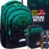 Ilustracja produktu AstraBag Zestaw Szkolny Do Your Best 3el. Plecak 502025016 + Worek 507025008 + Piórnik 503025022