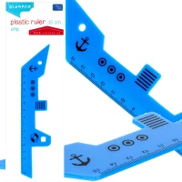 Ilustracja produktu Starpak Linijka 15 cm. Statek 491023