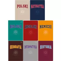 Ilustracja produktu Interdruk Zeszyty Tematyczne 8szt A5 60 kartek Hybrydowe