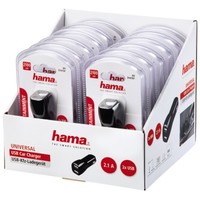 Ilustracja produktu Ładowarka Samochodowa Hama USB 2.1 A (Display 12szt)