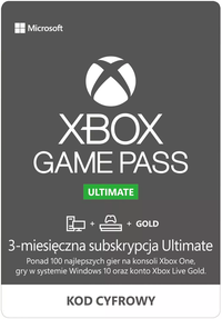 Ilustracja produktu Xbox Game Pass Ultimate 3 Miesiące (Xbox One) (klucz XBOX LIVE)