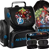 Ilustracja produktu Paso Zestaw Szkolny 3el. Avengers Tornister AV25LL-525 + Piórnik AV25LL-013 + Worek AV25LL-712