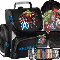 Ilustracja produktu Paso Zestaw Szkolny 3el. Avengers Tornister AV25LL-525 + Piórnik  AV25LL-P001 + Worek AV25LL-712