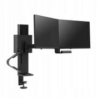Ilustracja produktu Ergotron - TRACE Dual Monitors - uchwyt biurkowy na dwa monitory (czarny)