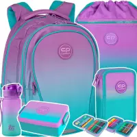 Ilustracja CoolPack Zestaw Szkolny Gradient Blueberry 5el. Plecak F002505 + Piórnik E66505/F + Worek E70505