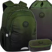 Ilustracja CoolPack Zestaw Szkolny Gradient Grass 3el Plecak F029757 + Piórnik F062757+ Worek F070757