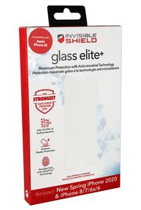 Ilustracja produktu ZAGG Invisible Shield Glass Elite+  - szkło ochronne z powłoką antybakteryjną do iPhone 7/8/SE