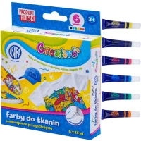 Ilustracja produktu Astra Creativo Farby do Tkanin 6 Kolorów 301122016