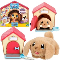 Ilustracja produktu Cobi Little Live Pets Interaktywny Piesek z Domkiem Maskotkaa Niespodzianka ET26483