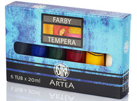 Ilustracja Astra Artea Farby Tempera 6 Kolorów 20ml 83419901