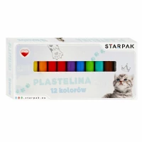 Ilustracja produktu Starpak Plastelina Cuties Kotki 12 Kolorów 536884