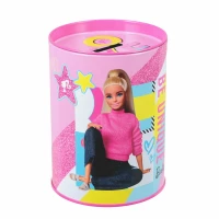 Ilustracja produktu Skarbonka Metalowa Okrągła Barbie 536847  