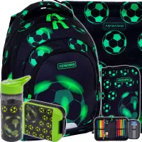 Ilustracja produktu AstraBag Zestaw Szkolny Neo Football AB330 5el. Plecak 502024101 + Worek 507024050 + Piórnik 503024063