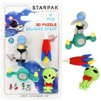 Ilustracja produktu Starpak Gumka do Mazania Space 4 sztuki 505320