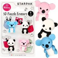 Ilustracja Starpak Gumka Do Mazania 3D Puzzle Minisy 4szt 505323