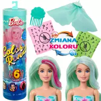 Ilustracja Mattel Lalka Barbie Niespodzianka Color Rev Syrenka HRK12