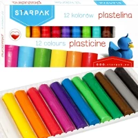 Ilustracja produktu STARPAK Plastelina 12 kolorów 450917