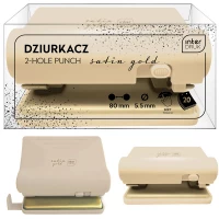 Ilustracja produktu Interdruk Dziurkacz Satin Gold Beżowy 314932