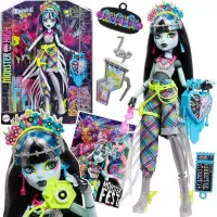 Ilustracja Mattel Monster High Fest Lalka Frankie Stein Festiwalowe Stylizacje HXH79