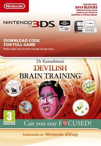 Ilustracja produktu Dr. Kawashima's Devilish Brain Training (3DS DIGITAL) (Nintendo Store)